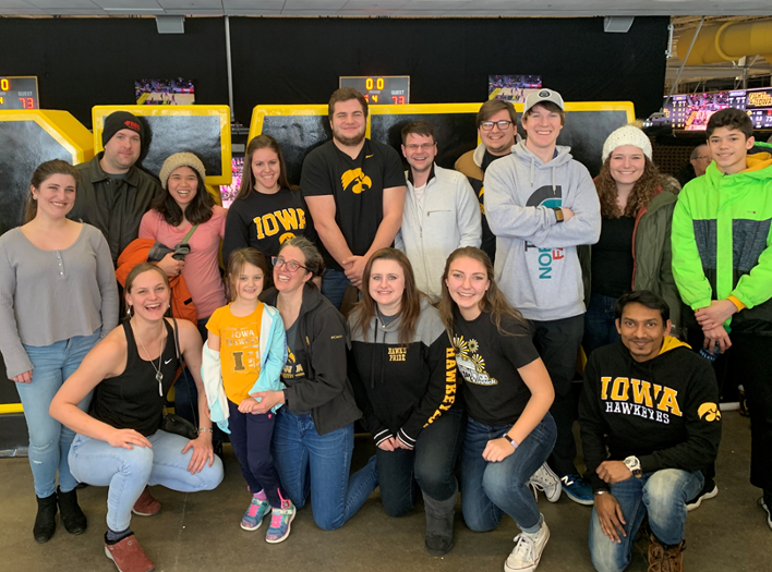 Group picture after UI Women's Basketball Game - 2019